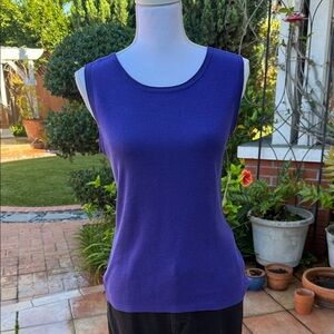 Coldwater Creek Sleeveless Purple Tank Top